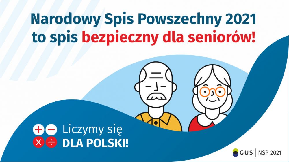 Ogłoszenie. Spis bezpieczny dla seniorów.