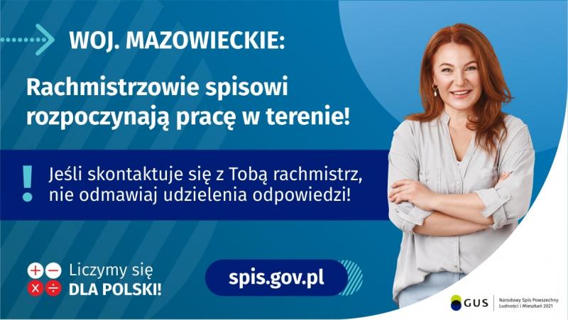 Ogłoszenie. Narodowy Spis Powszechny 2021.