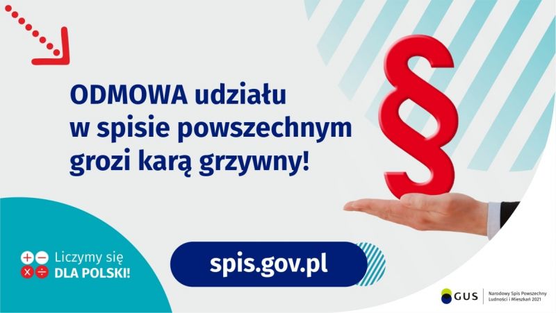 Ogłoszenie. Narodowy Spis Powszechny 2021.