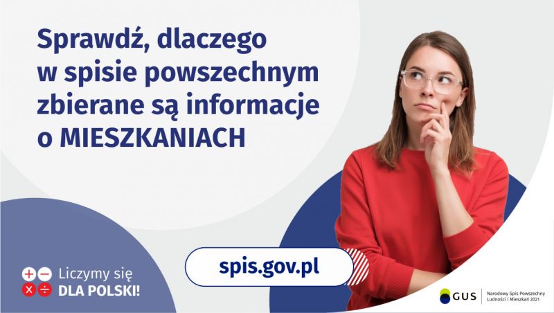 Ogłoszenie. Narodowy Spis Powszechny 2021.