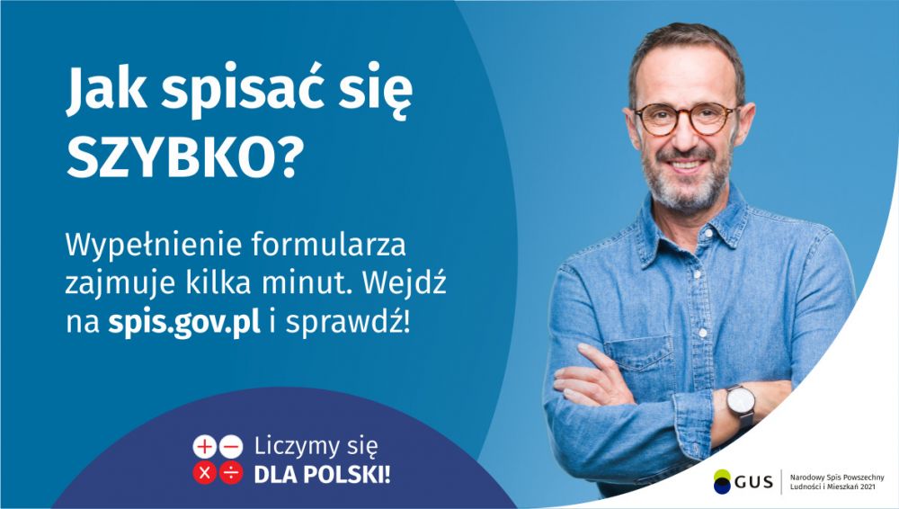 Ogłoszenie. Narodowy Spis Powszechny 2021.