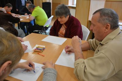 Zajęcia arteterapeutyczne dla naszych Mieszkańców.