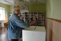 Pani Magdalena także zagłosowała w tegorocznych wyborach.