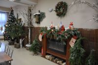 A tutaj jeszcze inne ujęcie świątecznych dekoracji na stołówce.