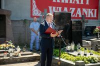 Uroczystość na cmentarzu parafialnym w Nasielsku w 103 rocznicę Bitwy o Borkowo i Nasielsk.