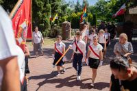 Uroczystość na cmentarzu parafialnym w Nasielsku w 103 rocznicę Bitwy o Borkowo i Nasielsk.