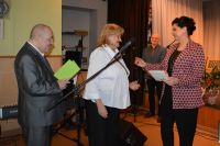 Pani Magdalena i Pan Mirosław także przygotowali imieninowe karty dla Pani Dyrektor.