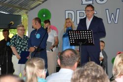 Po powitaniu Gości, zapoznaliśmy się z historią powstania Domu Pomocy Społecznej w Czubinie.