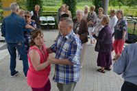 Spotkanie integracyjne w naszym ogrodzie z Uczestnikami Klubu Senior+ z Nasielska.