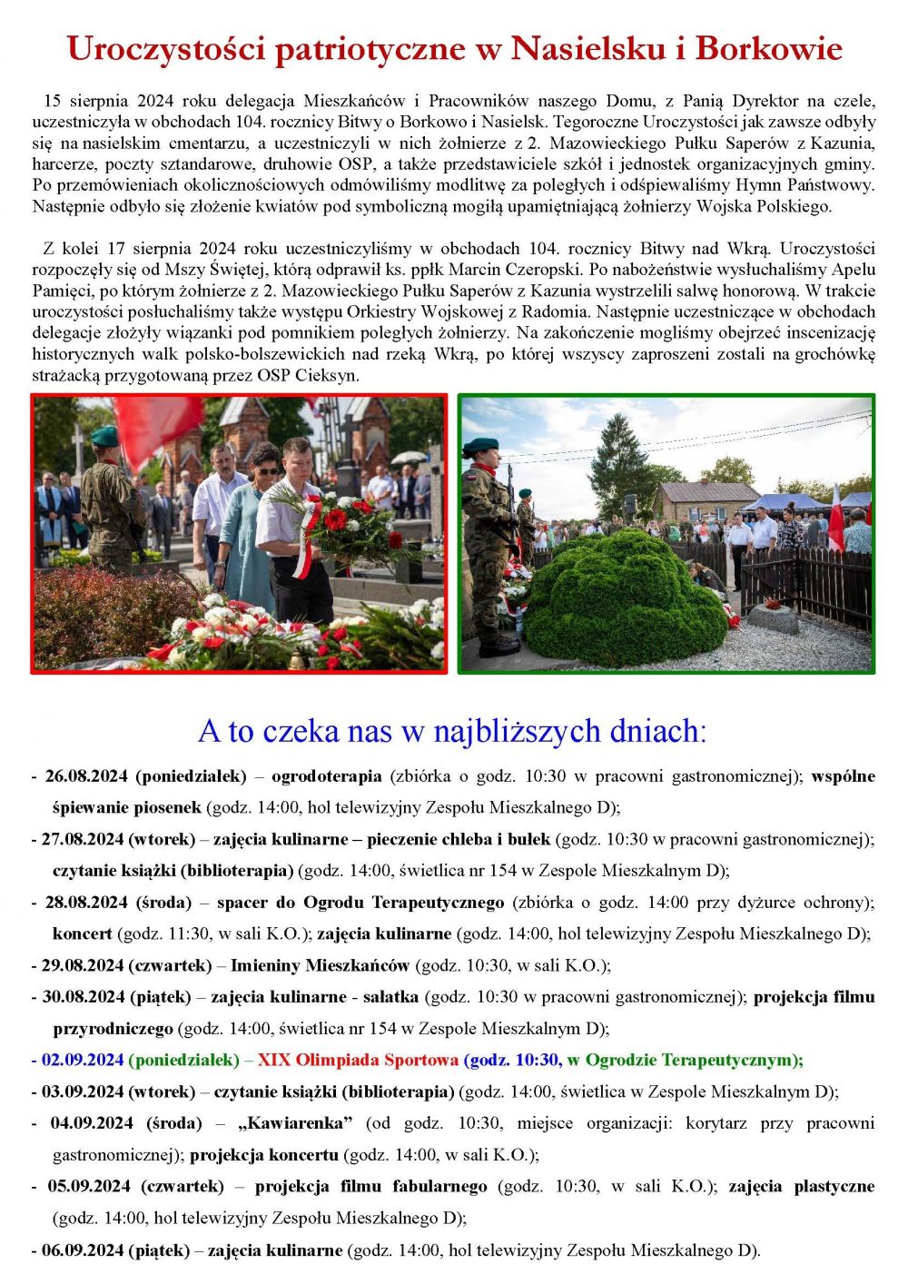 Gazetka naszego Domu. Numer 31. Strona druga.