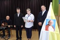 Podczas spotkania zaśpiewaliśmy też dwie pieśni bliskie sercu Papieża Polaka.