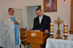 Podczas Uroczystej Mszy Świętej Pan Krzysztof odczytał Modlitwę Wiernych.