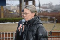Pani Kierownik wita wszystkie osoby, które przybyły na nasze spotkanie do Ogrodu Terapeutycznego.