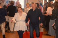 Pani Olga i Pan Jerzy podczas prezentacji par Karnawałowego Balu.