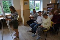 Rozwiązywaliśmy także dwie krzyżówki tematycznie związane z motywem naszego spotkania.