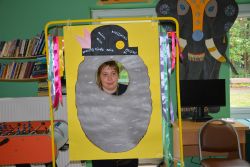 Pani Olga także zapozowała do zdjęcia przy fotościance.