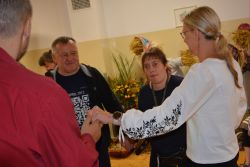 Nasza ekipa na roztańczonym parkiecie.