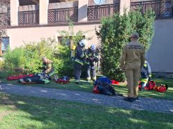 Ćwiczenia ratowniczo-gaśnicze w naszym Domu. Wrzesień 2025.