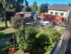 Ćwiczenia ratowniczo-gaśnicze w naszym Domu. Wrzesień 2025.