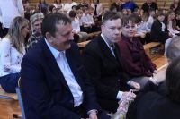 Występ słowno-muzyczny szkolnej Młodzieży zachwycił nas wysokim poziomem wykonania.