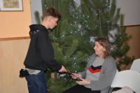 Bożonarodzeniowa wizyta Uczniów z nasielskiej szkoły w naszym Domu. Grudzień 2025 roku.