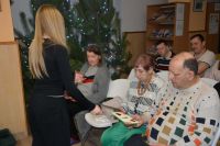 Bożonarodzeniowa wizyta Uczniów z nasielskiej szkoły w naszym Domu. Grudzień 2025 roku.