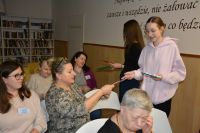 Bożonarodzeniowa wizyta Uczniów z nasielskiej szkoły w naszym Domu. Grudzień 2025 roku.