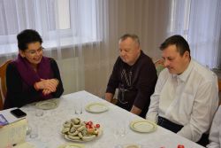 Zdjęcia z zebrania z udziałem Samorządu Mieszkańców, Pani Dyrektor i pracowników. Grudzień 2025 roku.