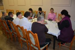 Zdjęcia z zebrania z udziałem Samorządu Mieszkańców, Pani Dyrektor i pracowników. Grudzień 2025 roku.