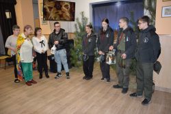 Wizyta harcerzy, którzy przekazali naszemu Domowi Betlejemskie Światło Pokoju. Grudzień 2025 roku.