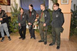 Wizyta harcerzy, którzy przekazali naszemu Domowi Betlejemskie Światło Pokoju. Grudzień 2025 roku.