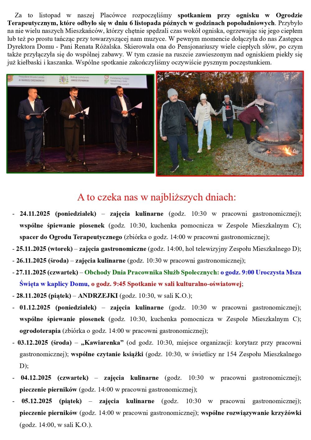 Gazetka naszego Domu. Numer 47. Strona druga.