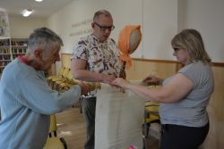 W przygotowanie Marzanny zaangażowali się nasi Mieszkańcy oraz terapeuci.