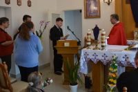 Uroczysta Msza Święta w kaplicy naszego Domu w Niedzielę Palmową. Marzec 2026 roku.