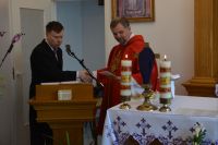 Uroczysta Msza Święta w kaplicy naszego Domu w Niedzielę Palmową. Marzec 2026 roku.