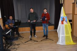 Spotkanie, jakie odbyło się w naszym Domu z okazji Dwudziestej Pierwszej Rocznicy Śmierci Jana Pawła II.