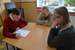 Spotkanie, jakie odbyło się w naszym Domu z okazji Dwudziestej Pierwszej Rocznicy Śmierci Jana Pawła II.