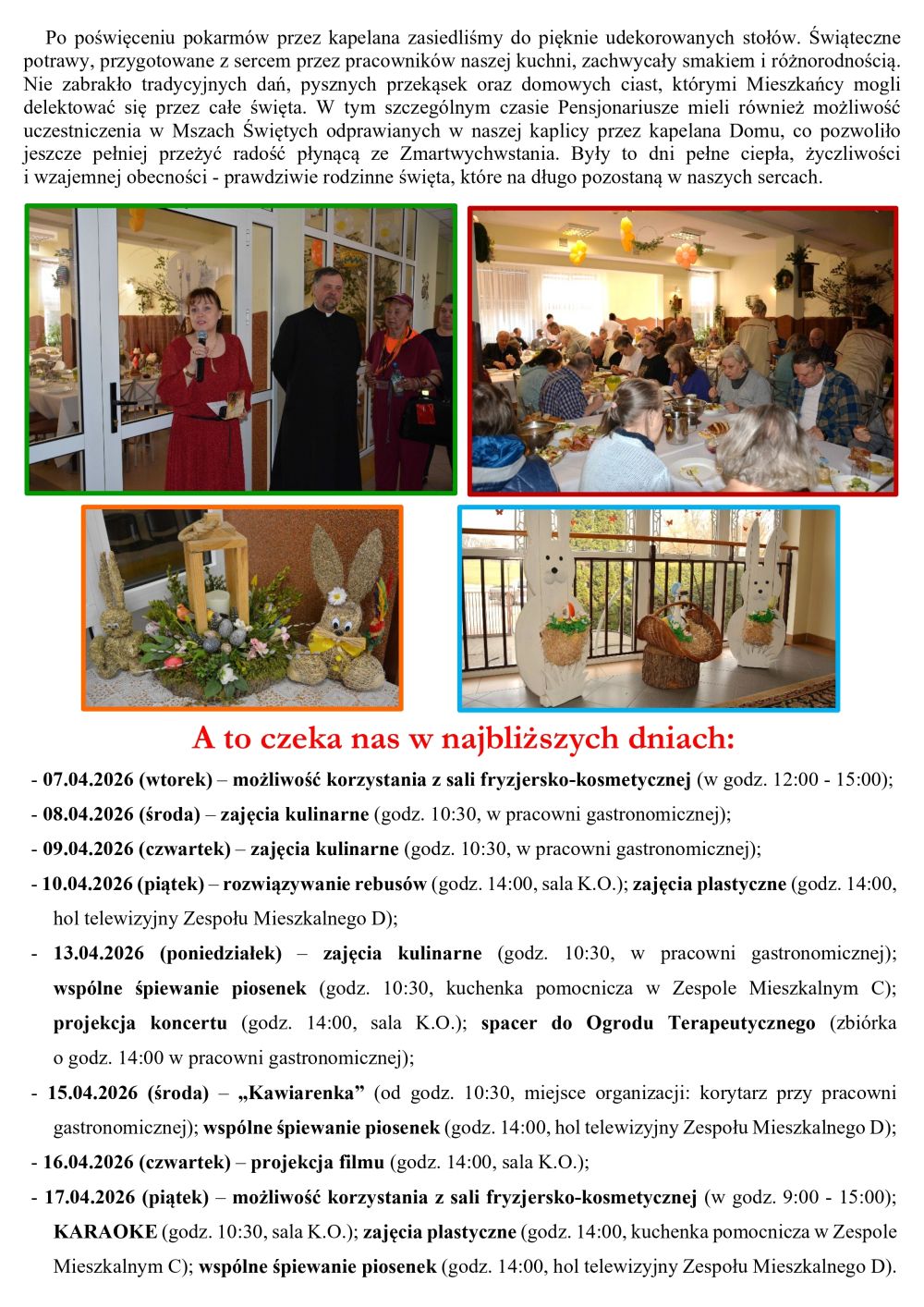 Gazetka naszego Domu. Numer 53. Strona druga.