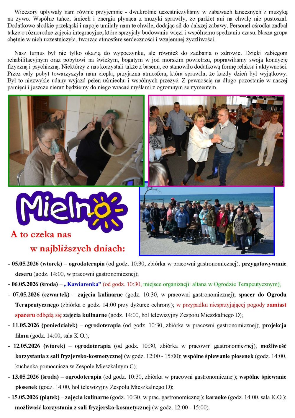 Gazetka naszego Domu. Numer 54. Strona druga.