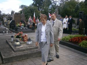 Delegacja Mieszkańców DPS podczas uroczystości.