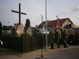 Pomnik upamiętniający Bitwę nad Wkrą w Borkowie.